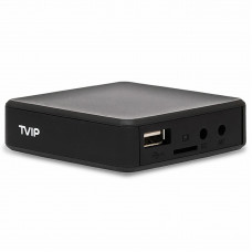 TVIP S-Box v.710 4K UHD Android 11.0 Multimedia Streamer HDR LAN HDMI MicroSD USB Svart