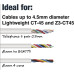 Kabel stifter T18-CT45 10mm Hvit til kabel ø opptil 4,5mm